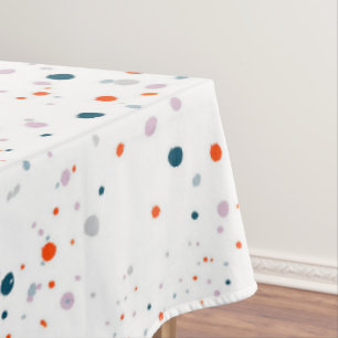 Farbige Punkte Tischdecke