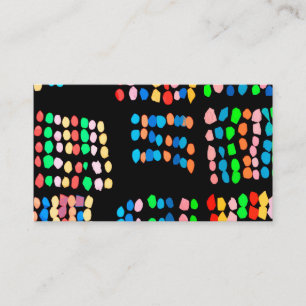 Farbige Punkte Visitenkarte
