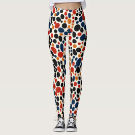 Farbige Punktegestaltung Leggings