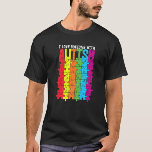 farbige Puzzleteile Autismus-Bewusstsein Liebe T-Shirt