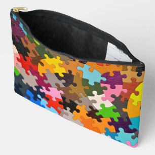 Farbige Puzzleteile Zubehörtasche