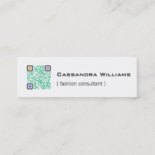 Farbige QR CODE MiniVisitenkarten Mini Visitenkarte