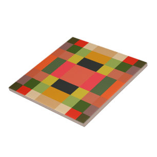 farbige Quadrate Fliese