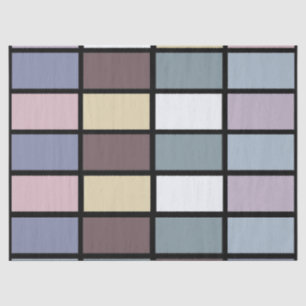 Farbige Quadrate geometrisch Seidenpapier