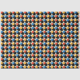 Farbige Quadrate - Gewebepapier Seidenpapier