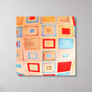 Farbige Quadrate Leinwanddruck
