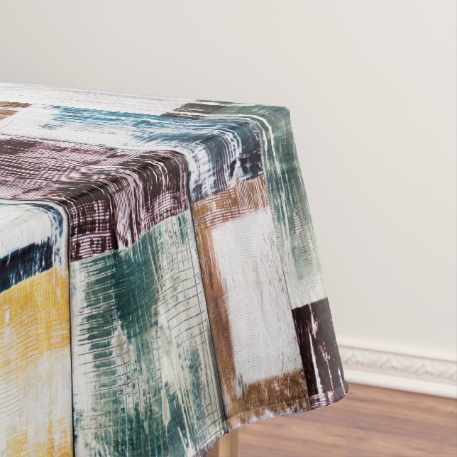 Farbige Quadrate Tischdecke (Beispiel)