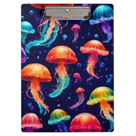 Farbige Qualle Klemmbrett