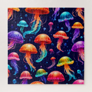 Farbige Qualle Puzzle