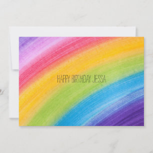 Farbige Rainbow Birthday Celebration Card Karte