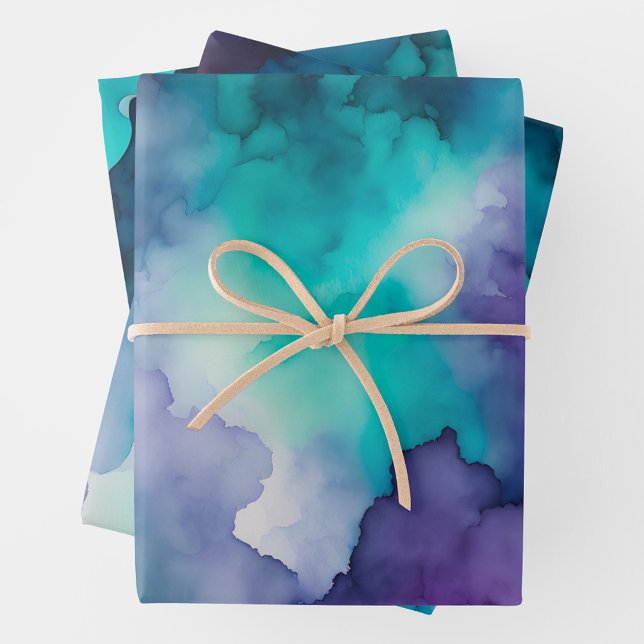 Farbige Rauch Art Wrapping Paper Sheets Geschenkpapier Set (Von Creator hochgeladen)
