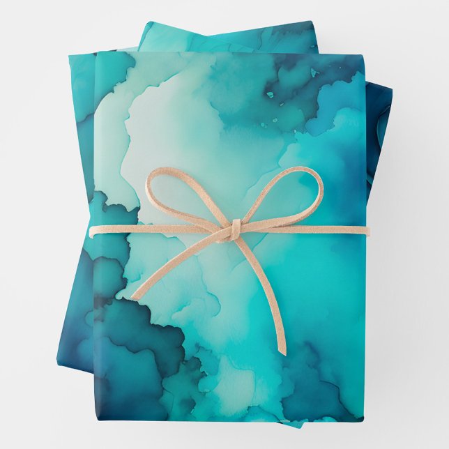 Farbige Rauch Art Wrapping Paper Sheets Geschenkpapier Set (Von Creator hochgeladen)