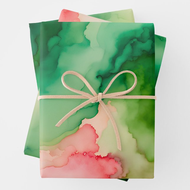 Farbige Rauch Art Wrapping Paper Sheets Geschenkpapier Set (Von Creator hochgeladen)
