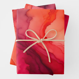 Farbige Rauch Art Wrapping Paper Sheets Geschenkpapier Set