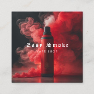 Farbige Rauch Vape Shop Visitenkarte