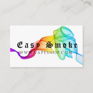 Farbige Rauch Vape Shop Visitenkarte