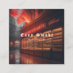 Farbige Rauch Vape Shop Visitenkarte