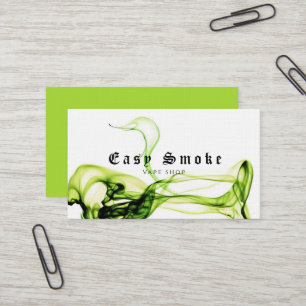 Farbige Rauch Vape Shop Visitenkarte