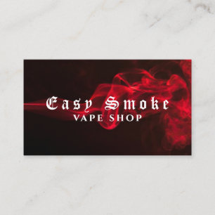 Farbige Rauch Vape Shop Visitenkarte
