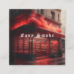 Farbige Rauch Vape Shop Visitenkarte