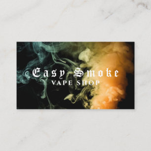 Farbige Rauch Vape Shop Visitenkarte