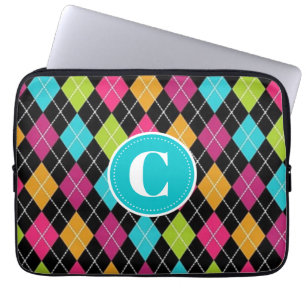 Farbige Raute Personalisierter Laptop-Sieb Laptopschutzhülle
