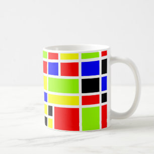 Farbige Rechtecke 01 Tasse
