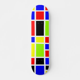 Farbige Rechtecke 02 Skateboard