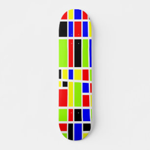 Farbige Rechtecke 03 Skateboard