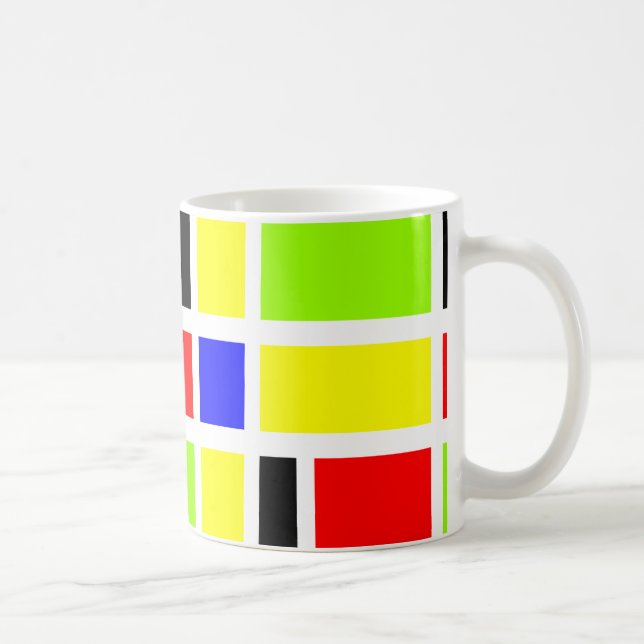 Farbige Rechtecke 03 Tasse (Rechts)