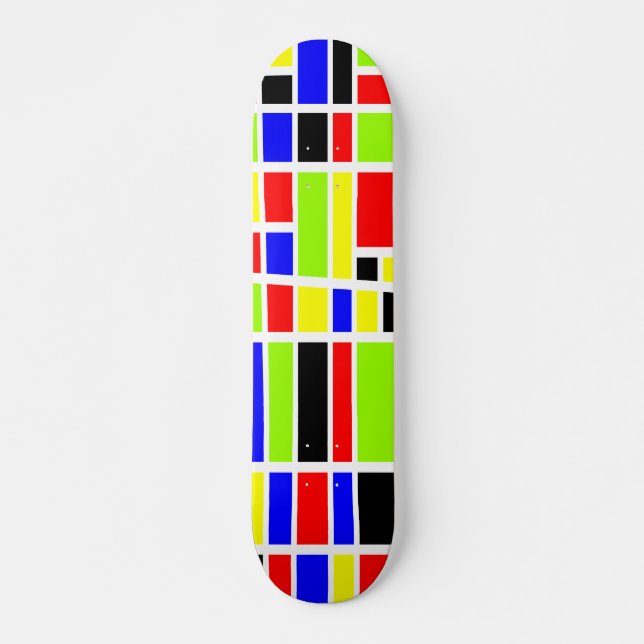 Farbige Rechtecke 04 - Alte Schule Skateboard (Vorne)