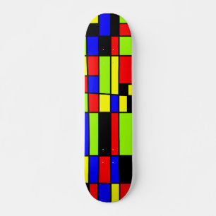 Farbige Rechtecke 05 - Alte Schule Skateboard