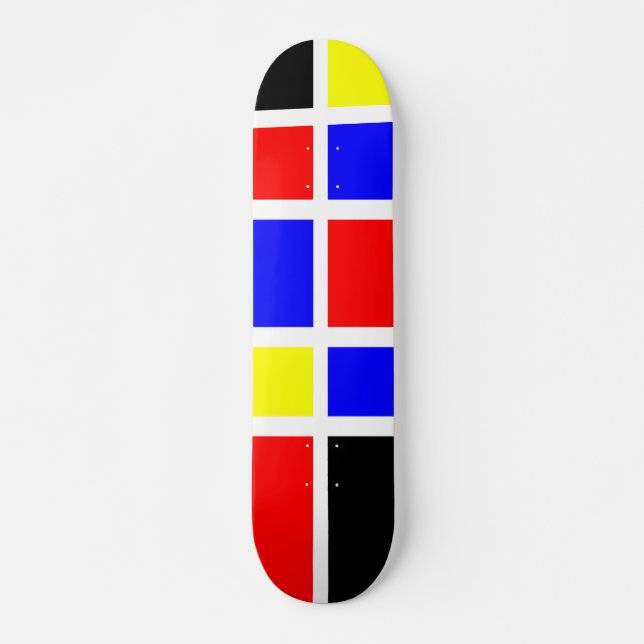 Farbige Rechtecke 06 Skateboard (Vorne)