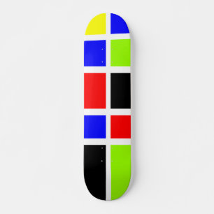 Farbige Rechtecke 07 - Alte Schule Skateboard