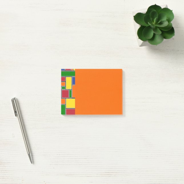 Farbige Rechtecke Post-it Klebezettel (Büro)