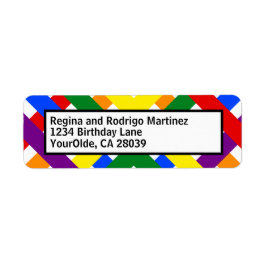 Farbige Regenbogen-Diagonalstreifen