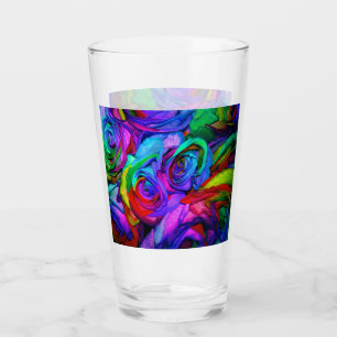 Farbige Regenbogen-Rose #1 Glas