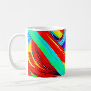 Farbige Regenbogen-Wirbel 1108 Kaffeetasse