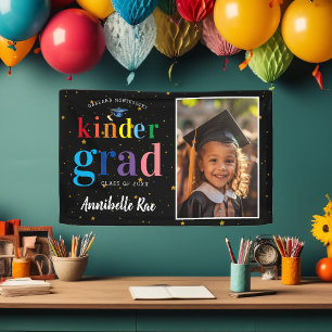 Farbige Regenbogenbriefe   Kinder Graduate Foto Banner
