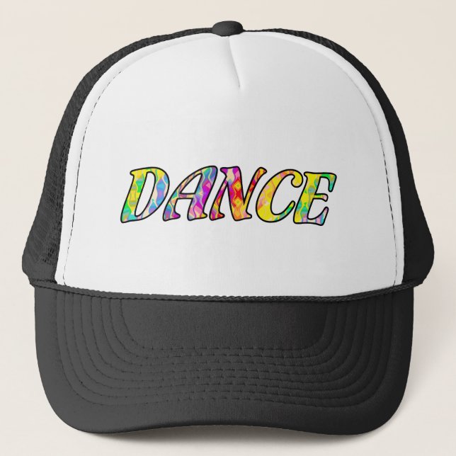 Farbige Regenbogenfarben, Typografie Truckerkappe (Vorderseite)
