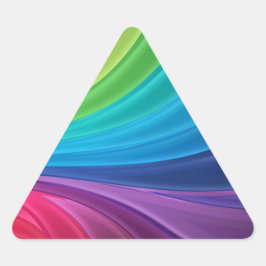 Farbige Regenbogenkleber Dreieckiger Aufkleber