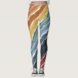 Farbige Regenbogenmalerei Vintag Leggings