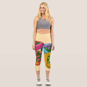 Farbige Reifenpflanzgefäße – Helle Blumenpracht Capri Leggings