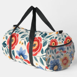 Farbige Reisetasche mit kräftigem Rot Duffle Bag