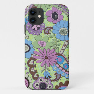 Farbige Retro-Blume und Paisley-Muster Case-Mate iPhone Hülle