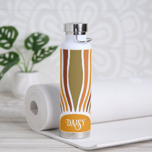 Farbige Retro Boho Vintager Sonnenaufgang Trinkflasche