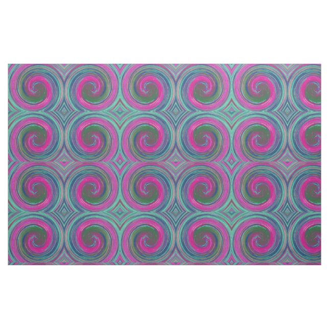 Farbige Retro-Drehung Abstrakt Art #12 Stoff (Fat Quarter (45,7 x 55,9 cm))