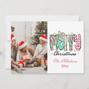 Farbige Retro-Foto Frohe Weihnachten