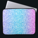 Farbige Retro-Glitzer und Glitzern Laptopschutzhülle<br><div class="desc">Eleganter,  farbenfroher Retro-Glitzer und Glitzern. Rosa,  grüne und blaue Gradienten tönt Glitzer.</div>