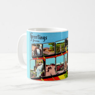 Farbige Retro North Carolina  Kaffeetasse